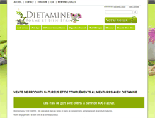 Tablet Screenshot of dietamine.com